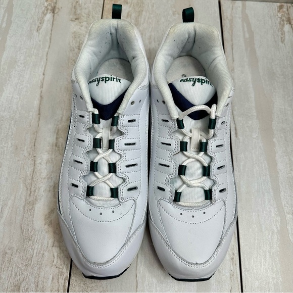 Easy Spirit Womens Sz 10 White Leather Promy Walk Run Sneakers Gym Shoes Comfy - Picture 3 of 8